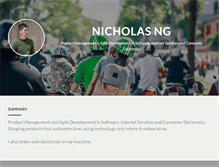 Tablet Screenshot of nicholas-ng.com